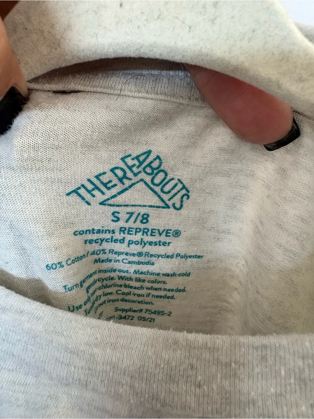 3/$10 - Gray Long-Sleeve Tee with Colorful Cassette Graphic - Always Be Kind